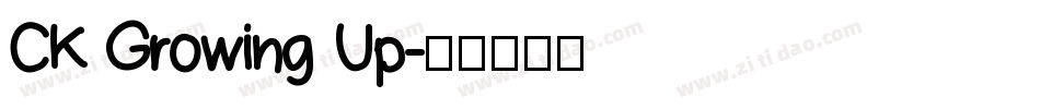 CK Growing Up字体转换